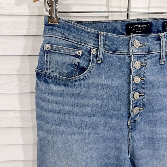 Lucky Brand Brigette Ankle Jeans Size 8 Button Closure Skinny - Picture 5 of 13